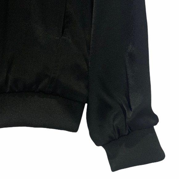 Zara Satin Embroidered Floral Bomber Jacket S EUC - Picture 10 of 12